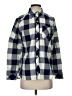 Vineyard Vines 100% Polyester Checkered-gingham Blue Long Sleeve Blouse Size 4 - photo 1