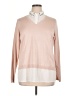 Adrianna Papell Pink Pullover Sweater Size XL - photo 1