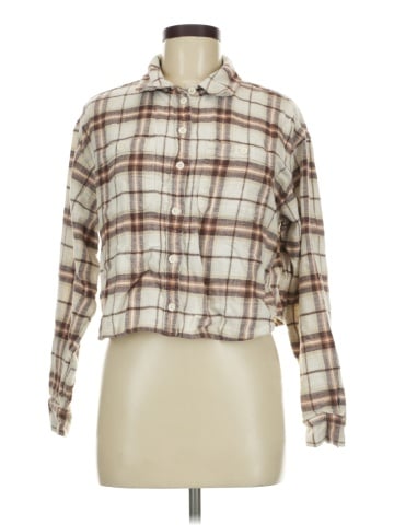 American Eagle Outfitters Long Sleeve Button-Down Shirt (view 1)