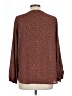 West Kei Brown Long Sleeve Blouse Size L - photo 2