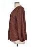 West Kei Brown Long Sleeve Blouse Size L - photo 5