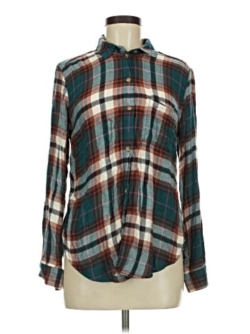 American Eagle Outfitters Long Sleeve Button-Down Shirt (view 1)