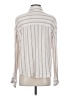 RSQ 100% Cotton Stripes Ivory Long Sleeve Blouse Size S - photo 2