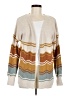 NYC Chevron-herringbone Tan Cardigan Size M - photo 1