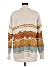 NYC Chevron-herringbone Tan Cardigan Size M - photo 2