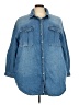 Risen 100% Cotton Blue Denim Jacket Size 2X - photo 1