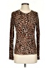 Charter Club Animal Print Brown Pullover Sweater Size S - photo 1