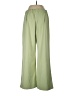 Unbranded 100% Polyester Solid Green Casual Pants Size L - photo 2