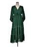 Max Studio 100% Polyester Paisley Green Casual Dress Size XL - photo 1