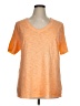 Lane Bryant 100% Cotton Orange Active T-Shirt Size 14 - photo 1