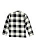 Old Navy 100% Polyester Checkered-gingham Gray White Long Sleeve Button-Down Shirt Size 14 - photo 2