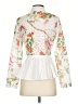 Gracia 100% Polyester White Long Sleeve Blouse Size S - photo 2
