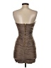 Entry Metallic Brown Cocktail Dress Size S - photo 2