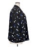 Talbots 100% Polyester Polka Dots Black Long Sleeve Blouse Size 2X - photo 4