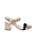 Prada 100% Leather Gold Sandals Size EU 36 - photo 1