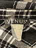 Venus 100% Rayon Plaid Black Long Sleeve Blouse Size XL - photo 7