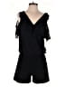 I.N. San Francisco 100% Polyester Solid Black Romper Size S - photo 1