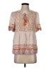 Daniel Rainn 100% Rayon Orange Short Sleeve Blouse Size S - photo 1
