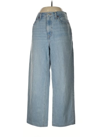 Madewell Tall Baggy Straight Jeans in Berteau Wash (view 1)