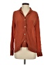 Everlane 100% Silk Brown Long Sleeve Silk Top Size 4 - photo 1