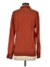 Everlane 100% Silk Brown Long Sleeve Silk Top Size 4 - photo 2