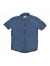 Levi's 100% Cotton Chevron-herringbone Blue Short Sleeve Button-Down Shirt Size 8 - 10 - photo 1