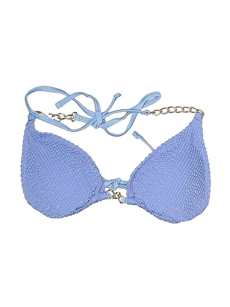 Pre-owned Unbranded Swimsuit Top Blue Swimwear