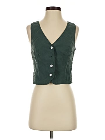 Madewell Katrina Crop Vest Top in Softdrape (view 1)