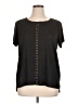French Laundry Black Short Sleeve Top Size 1X - photo 1