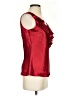 R&K Evening 100% Polyester Red Sleeveless Blouse Size S - photo 4