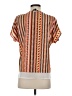 DKNY 100% Polyester Orange Short Sleeve Blouse Size S - photo 2