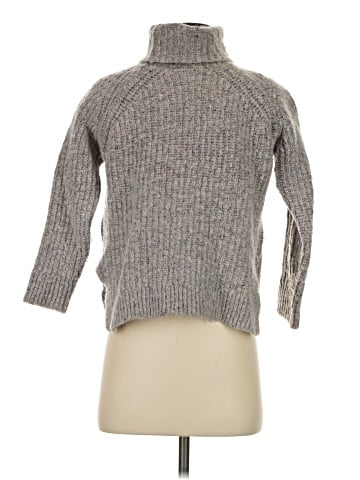 Madewell Colorfleck Ribbed Turtleneck Sweater (view 2)