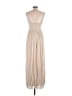 David's Bridal 100% Polyester Tan Cocktail Dress Size 10 - photo 2