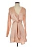 PrettyLittleThing 100% Polyester Tan Cocktail Dress Size 4 - photo 1