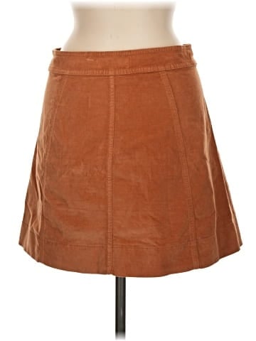 Madewell Velveteen Metropolis Snap Skirt (view 2)