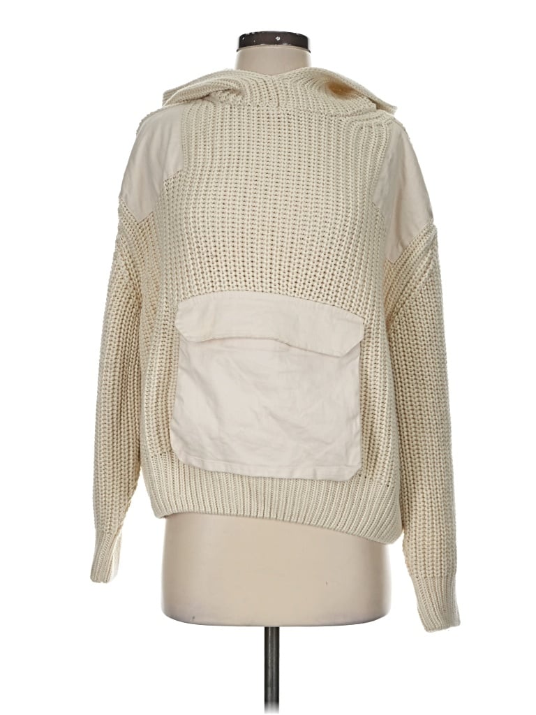 Pre-owned Mng Pullover Sweater In Ivory