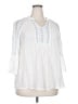 Indigo Rose White 3/4 Sleeve Blouse Size 2X - photo 1