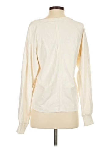 Madewell Cotton Terry V-Neck Sweatshirt (view 2)