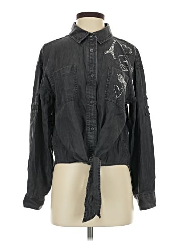Karl Lagerfeld Paris Long Sleeve Blouse (view 1)