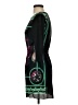 Sandro 100% Silk Graphic Black Cocktail Dress Size Sm (1) - photo 5