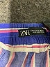 Zara Stripes Blue Casual Pants Size S - photo 7