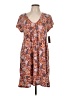 Steve Madden Print Brown Casual Dress Size L - photo 1