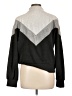 Evereve Chevron-herringbone Gray Turtleneck Sweater Size L - photo 2