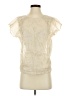 Etcetera 100% Cotton Ivory Short Sleeve Blouse Size 4 - photo 1