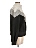 Evereve Chevron-herringbone Gray Turtleneck Sweater Size L - photo 4