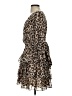 Fate 100% Polyester Animal Print Tan Cocktail Dress Size S - photo 5