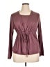 Unbranded Burgundy Long Sleeve Blouse Size XL - photo 1