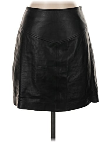 Intermix Faux Leather Skirt (view 1)