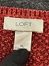Ann Taylor LOFT Outlet 100% Cotton Red Pullover Sweater Size XL - photo 7