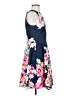 Vince Camuto Floral Blue Cocktail Dress Size 4 - photo 4